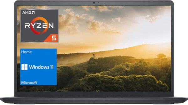 Dell Inspiron 3515 Laptop, 15.6" HD Display, AMD Ryzen 5 3450U Processor, 32GB RAM, 1TB SSD, Webcam, HDMI, SD Card Reader, Wi-Fi, Windows 11 Home, Carbon Black