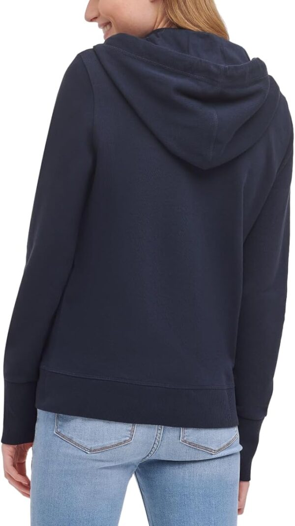 Tommy Hilfiger women's FRENCH TERRY ZIP HOODIE - SOLID French Terry Zip Hoodie - Image 3