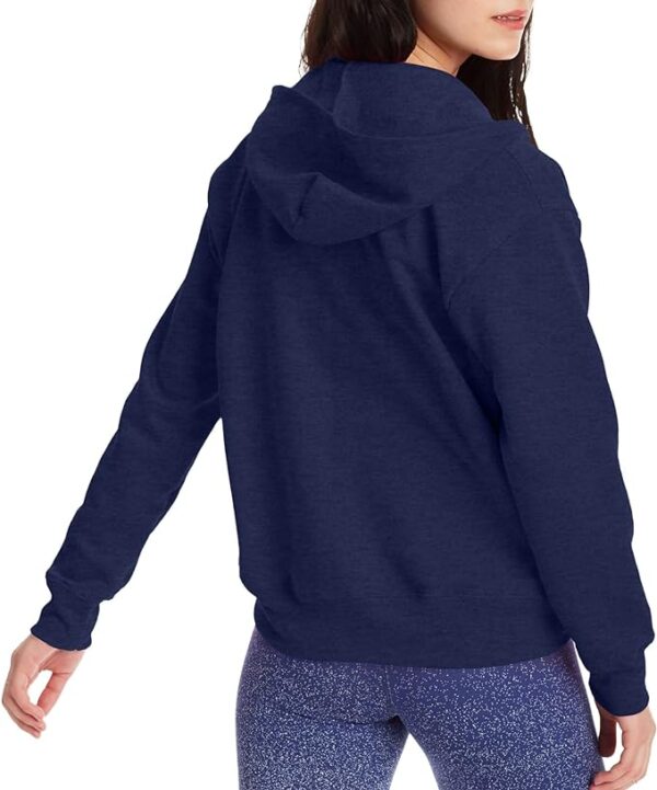 Hanes Women's Eco Smart Full-Zip Hoodie Sweatshirt - Image 2