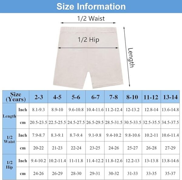 Resinta 6 Pack Dance Shorts Girls Bike Short Breathable and Safety 6 Color - Image 3