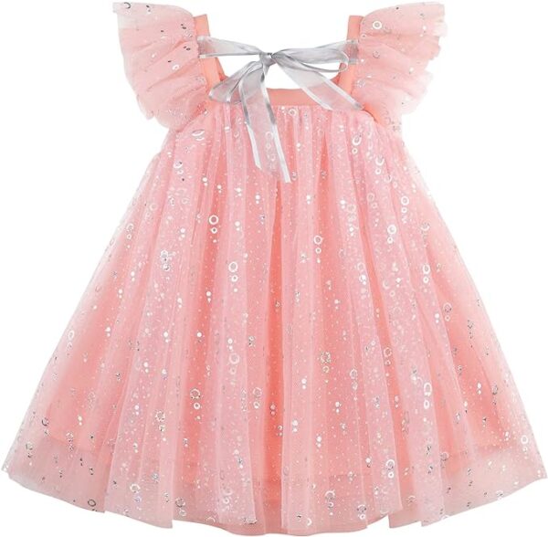 AGQT Baby Girl Party Dress,Princess Girl Ceremony Dress,3 Months-4 Years