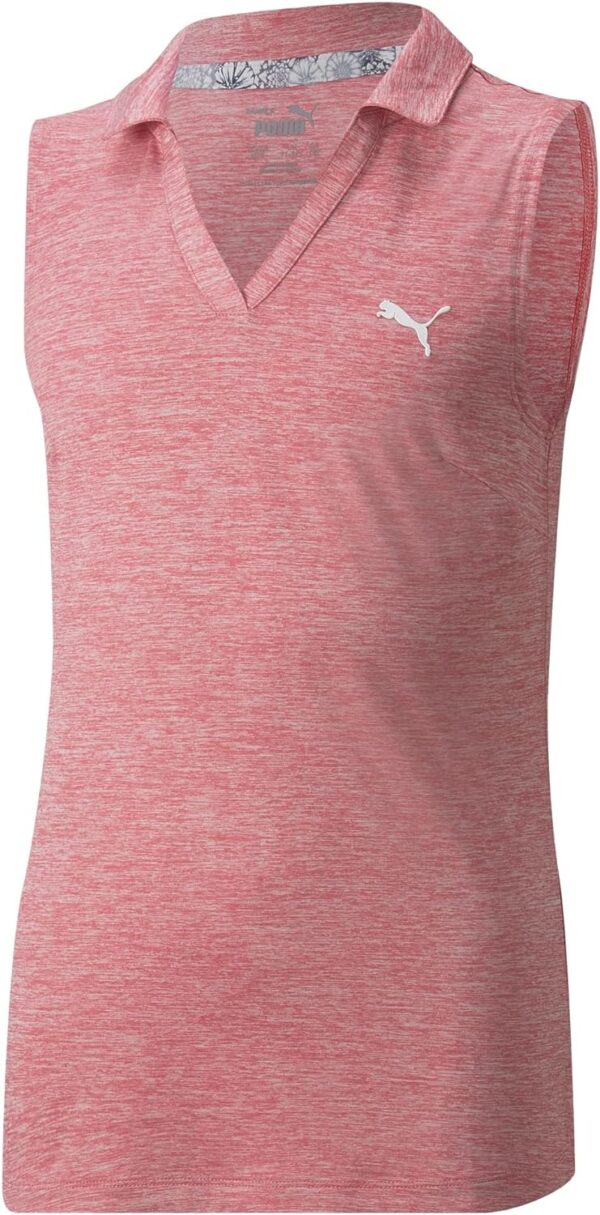 PUMA GOLF Girls' Heather Polo