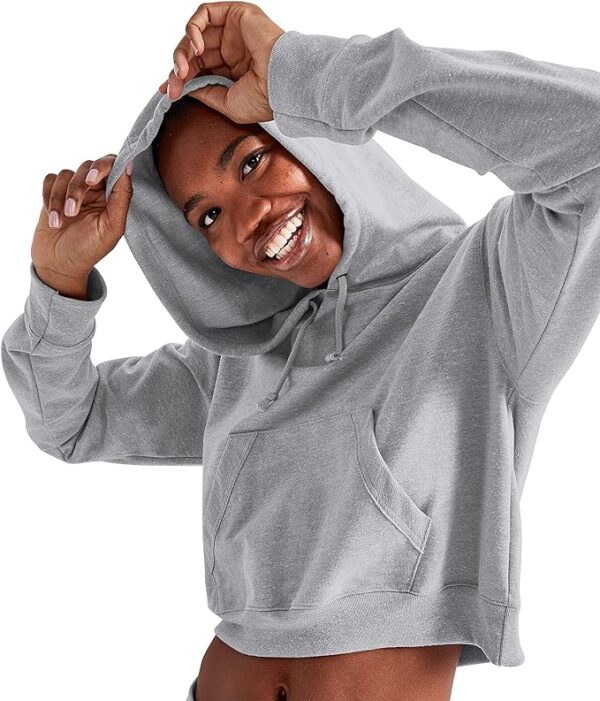 Hanes womens Hanes Women’s Cropped Hoodie, French Terry Hooded Sweatshirt Hooded Sweatshirt (pack of 1) - Image 4