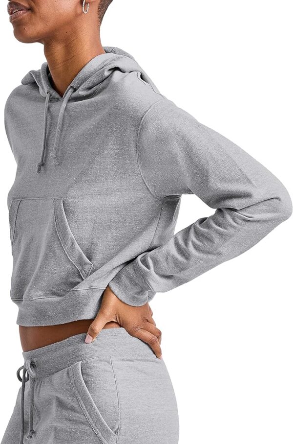 Hanes womens Hanes Women’s Cropped Hoodie, French Terry Hooded Sweatshirt Hooded Sweatshirt (pack of 1) - Image 2