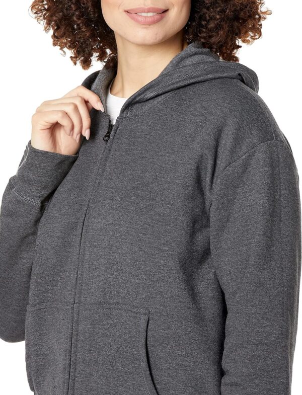 Hanes womens Women's Fleece Full-zip Hood Fleece Jacket (pack of 1) - Image 4