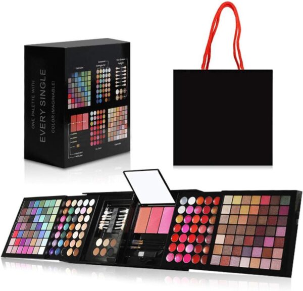 RoseFlower Vanity Case Beauty Case Multifunctional Makeup Set Eyeshadow Palette Multicoloured Eyeshadow Make Up Pallet Professional Eye Palette Multifunctional Makeup Set Rich Colours Cosmetic Kit