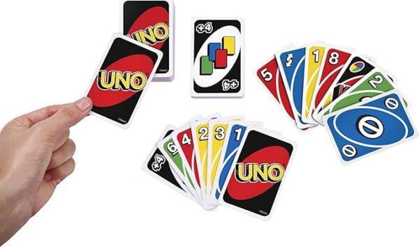 Mattel Games UNO Card Game for Family Night, Travel Game & Gift for Kids in a Collectible Storage Tin for 2-10 Players (Amazon Exclusive) - Image 6