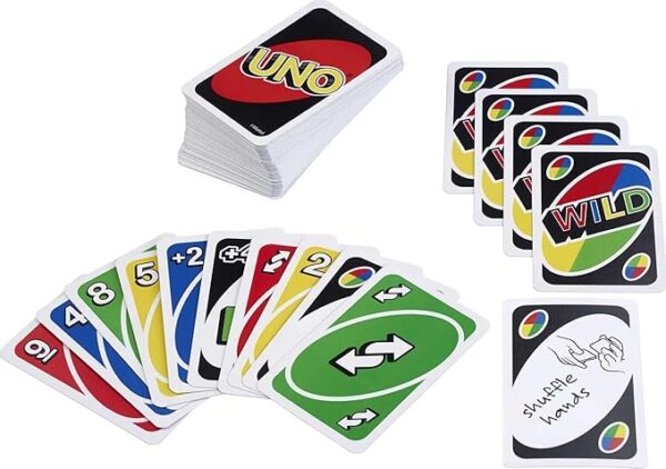 Mattel Games UNO Card Game for Family Night, Travel Game & Gift for Kids in a Collectible Storage Tin for 2-10 Players (Amazon Exclusive) - Image 5