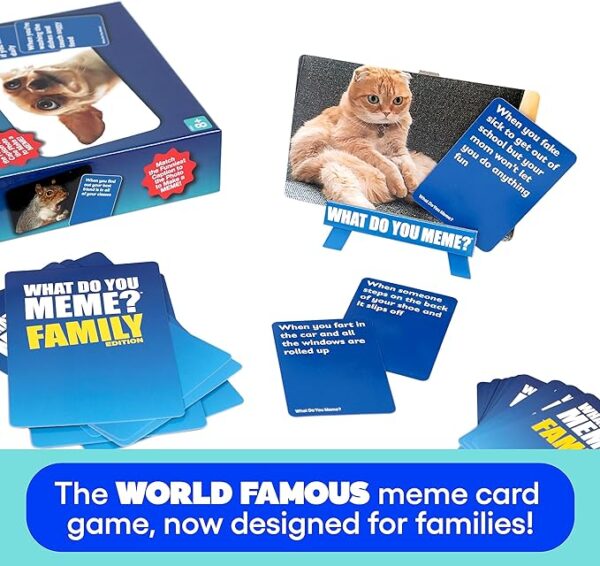 WHAT DO YOU MEME?® Family Edition — Kids Games for Kids 8-12, Party Games, Board Games for Family Night by Relatable - Image 4