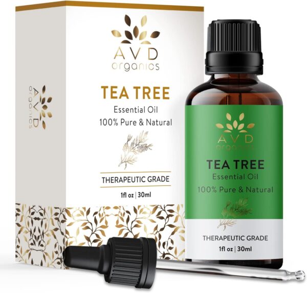 AVD Organics Tea Tree Essential Oil 30ml - 100% Pure and Natural Therapeutic Grade Aromatherapy Essential Oil for Relaxation, Skin & Hair- 1 fl. Oz - Image 2